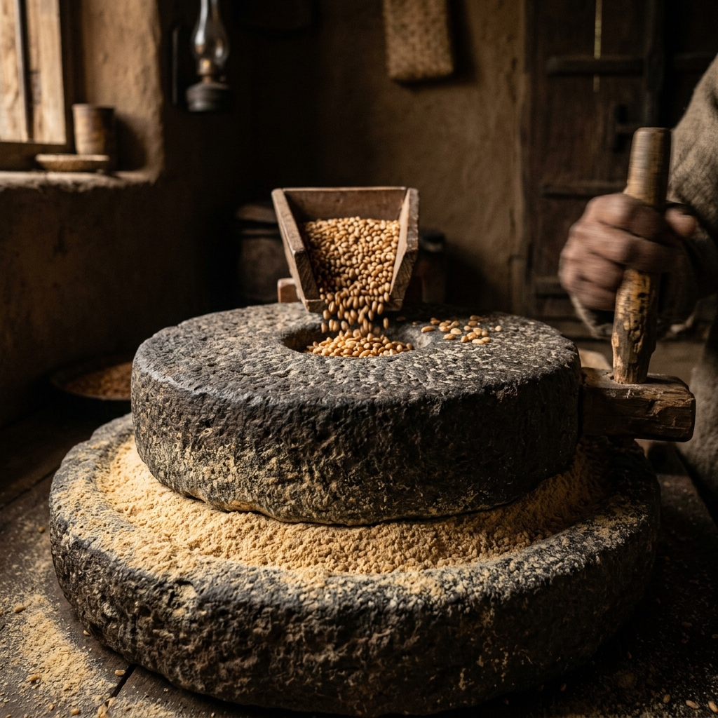 Traditional Stone Chakki Mill